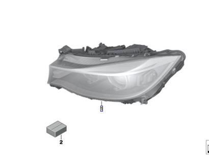 宝马GT335前大灯