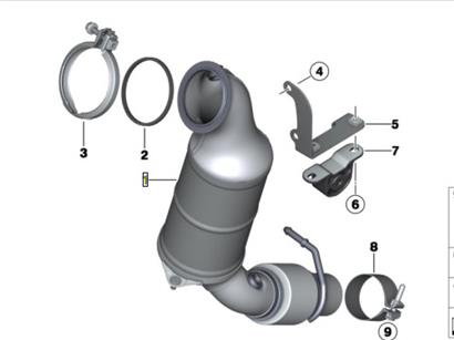 宝马316I三元催化器