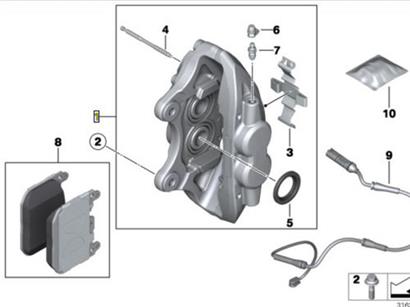 宝马420I刹车分泵