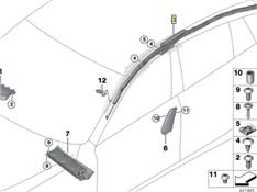 宝马528LI车顶气帘