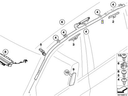 宝马X6车顶气帘