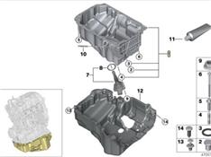 宝马218I发动机油底壳 